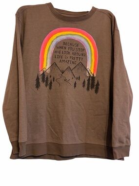 Natural Life “Life is pretty amazing” crew neck sweatshirt